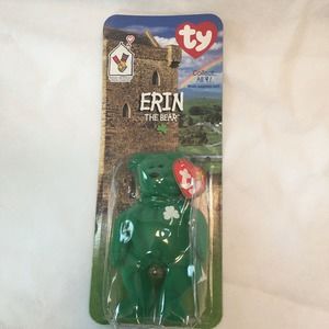 TY McDonalds Teenie Beanie Baby ERIN the Bear 1997 RETIRED WITH ERRORS